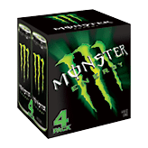 Monster  energy drink, 4 16-ounce cans Left Picture